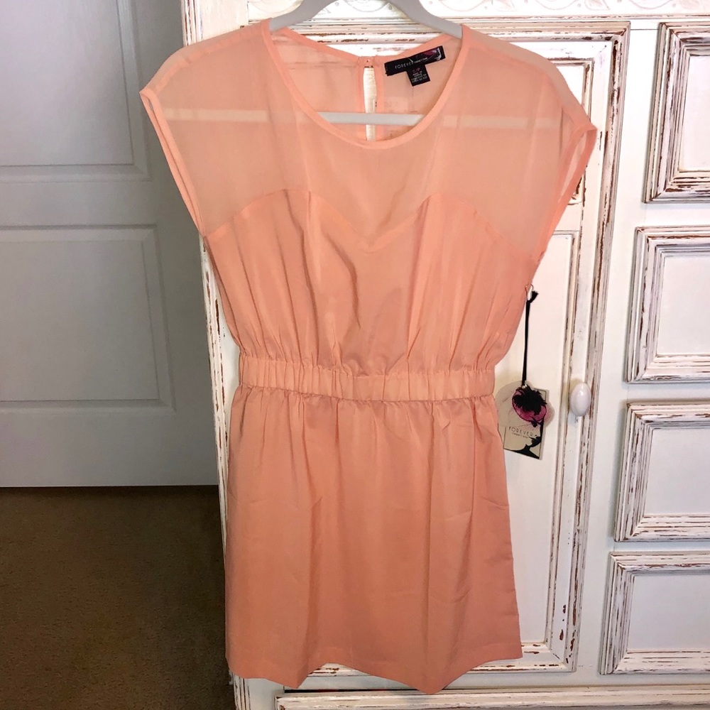NWT Forever 21 Peach dress